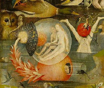 Jérôme Bosch, Le jardin des délices (détail), ca. 1500, domaine public